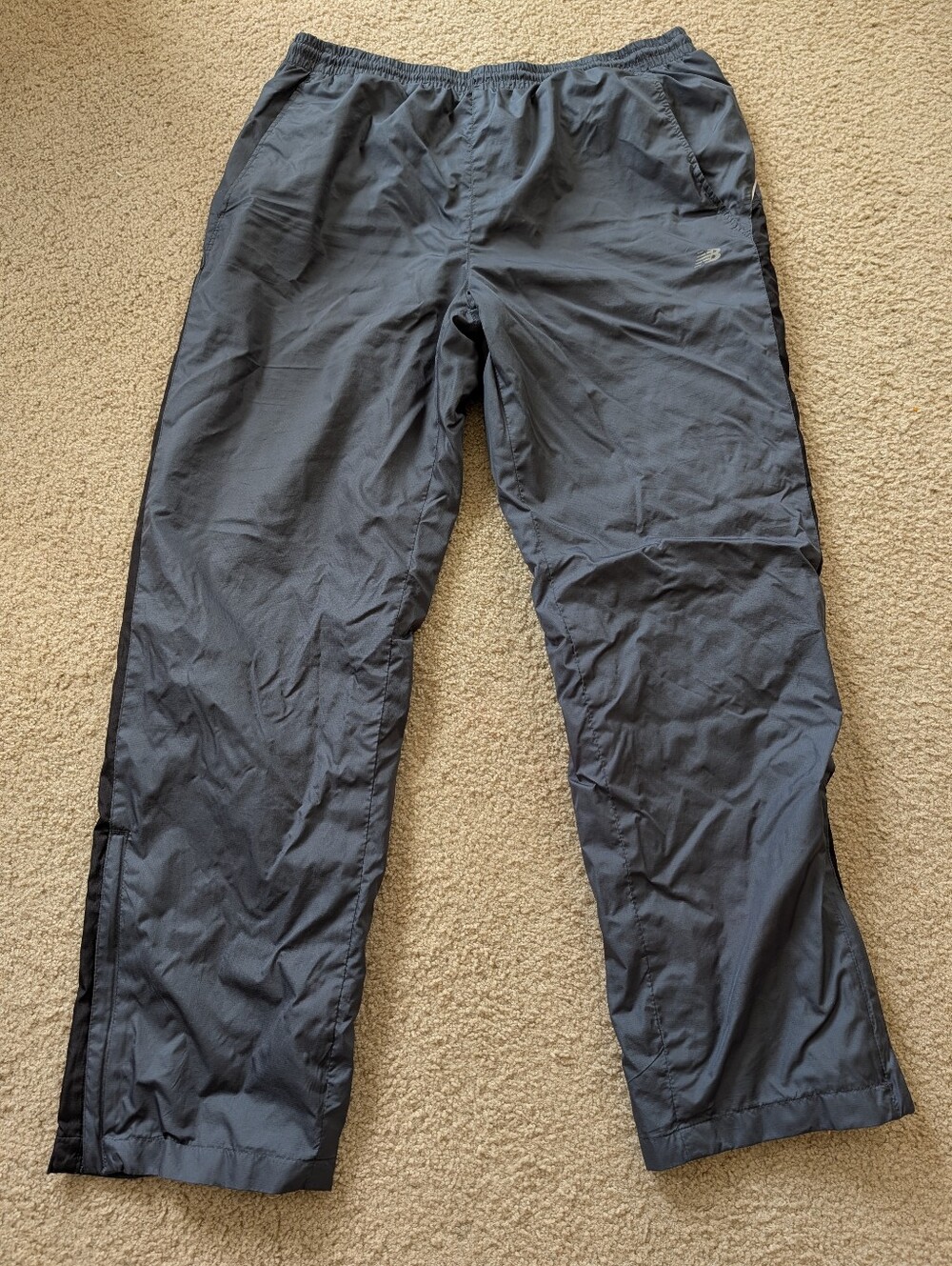 New Balance Men's Dark Gray Athletic Track Pants